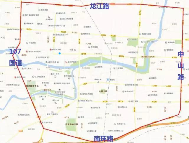 限行区域为漯河市南环路以北,中山路以西,龙江路以南,107国道以东(不
