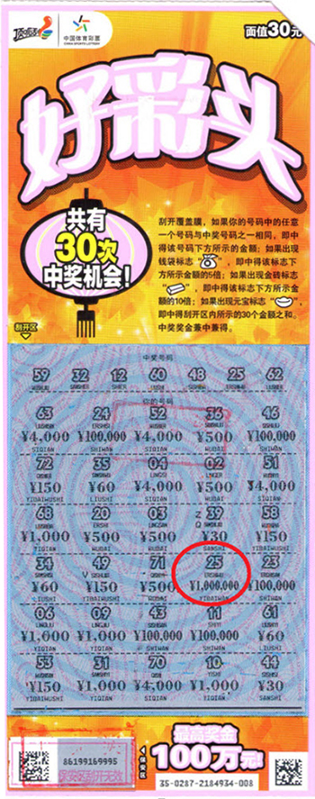 "好彩头"带来好兆头,邓州小伙喜中100万元大奖