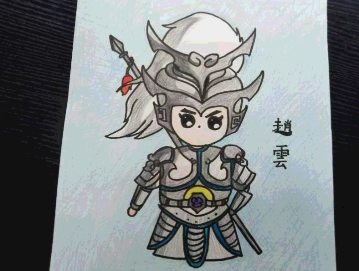 三国人物画得惟妙惟肖,漯河8岁男孩被赞"极具绘画天赋