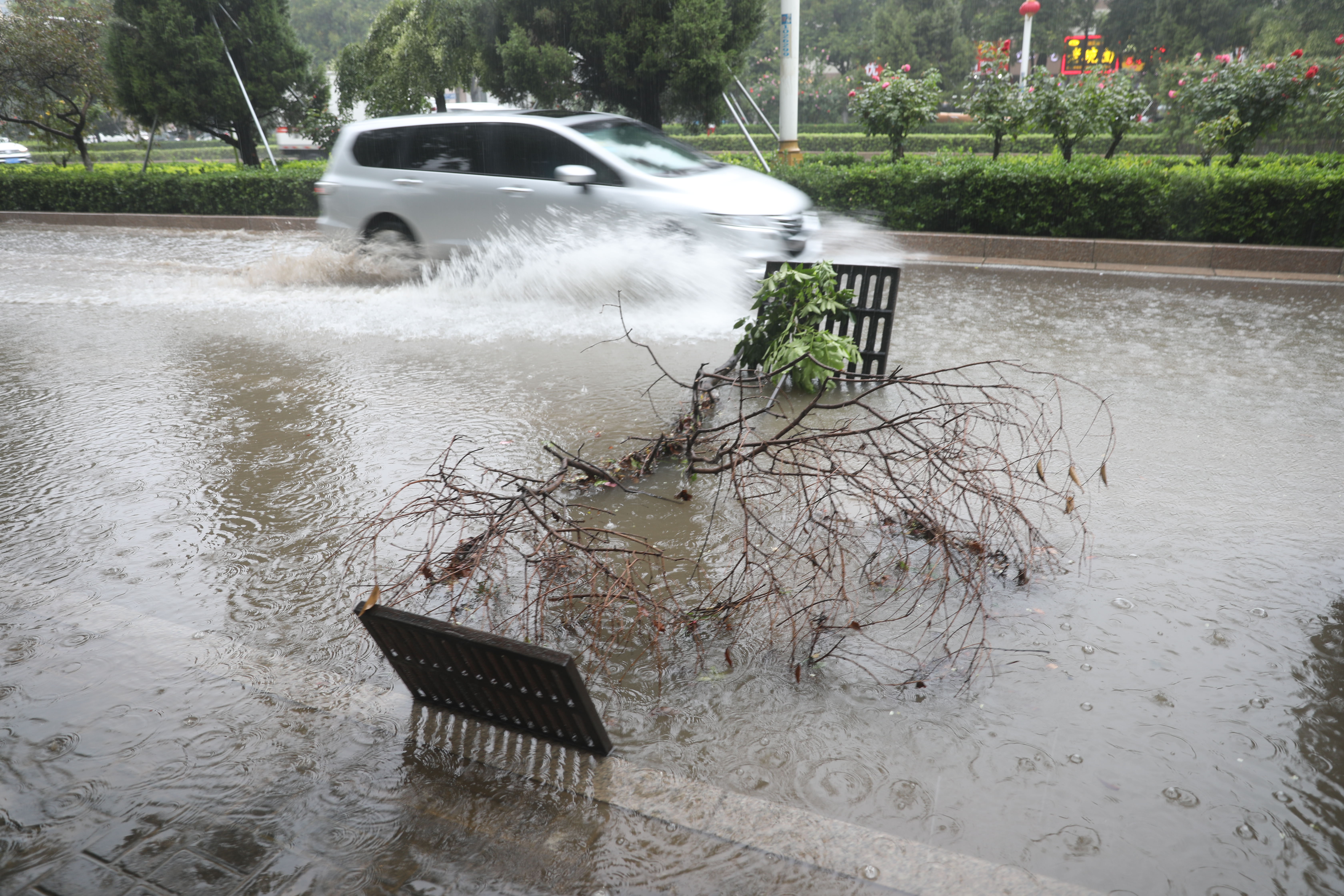 商丘突降大暴雨 最大降水量已突破186mm