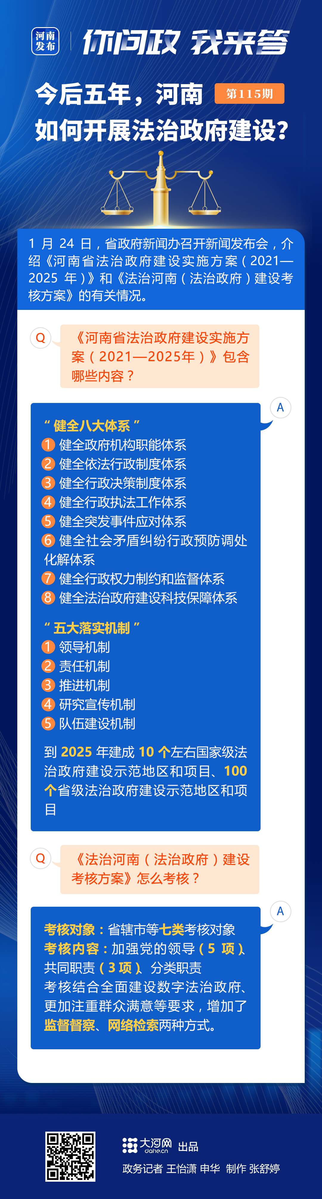 你问政 我来答｜今后五年，河南如何开展法治政府建设？ 大河网