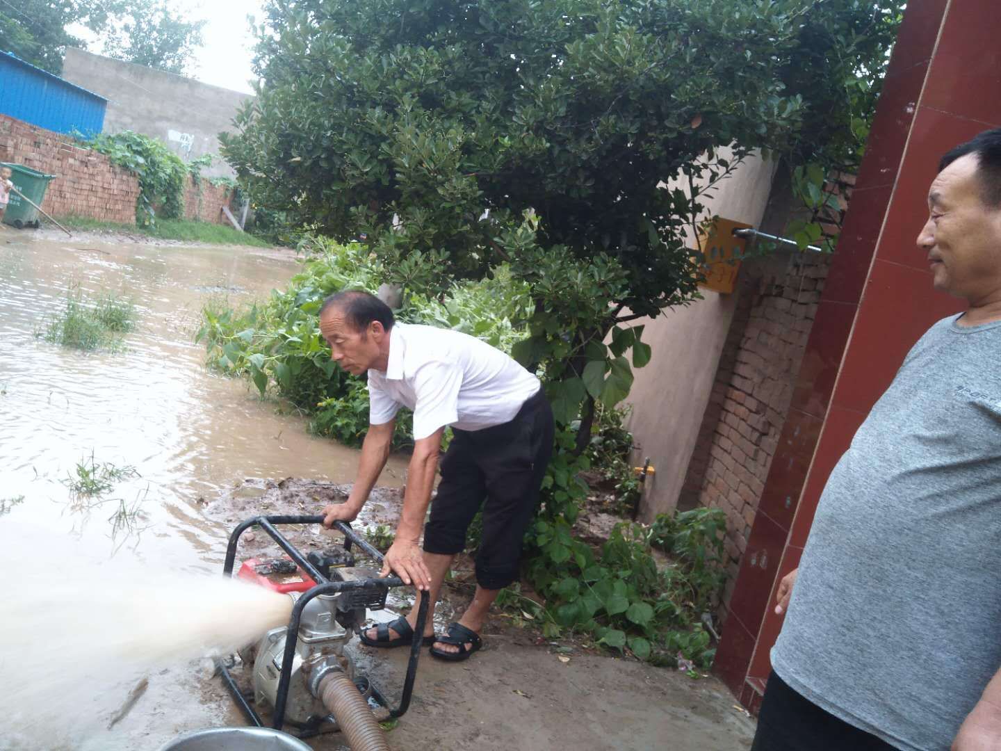汛情|暴雨来袭，杞县泥沟乡全乡人民一起抗击汛情