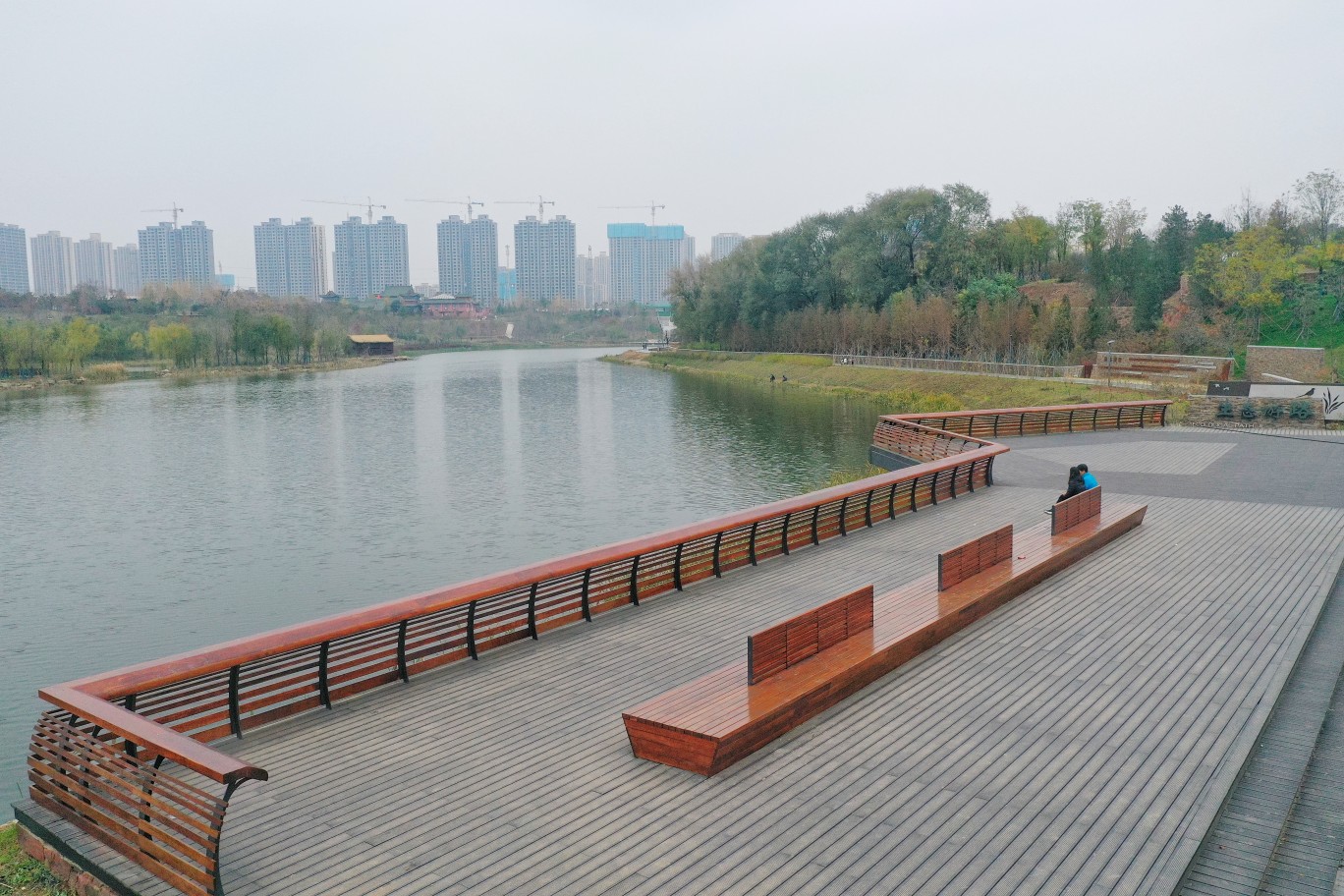 【大河网景】一步一景！郑州西流湖公园芳姿初现
