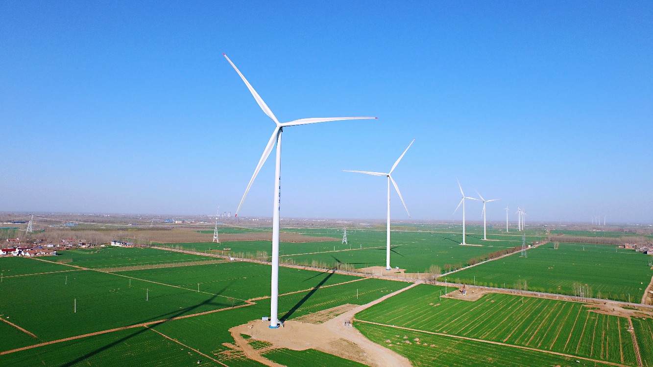 全国单体容量最大的平原风电项目在濮阳投产02