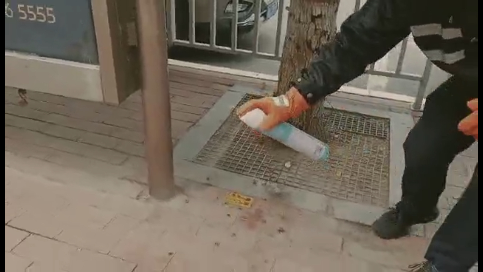 马蜂|马蜂在公交站牌旁“安家” 乘客频频受惊吓