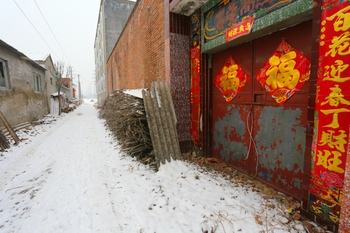 周口雪后的村庄可有你的乡愁记忆