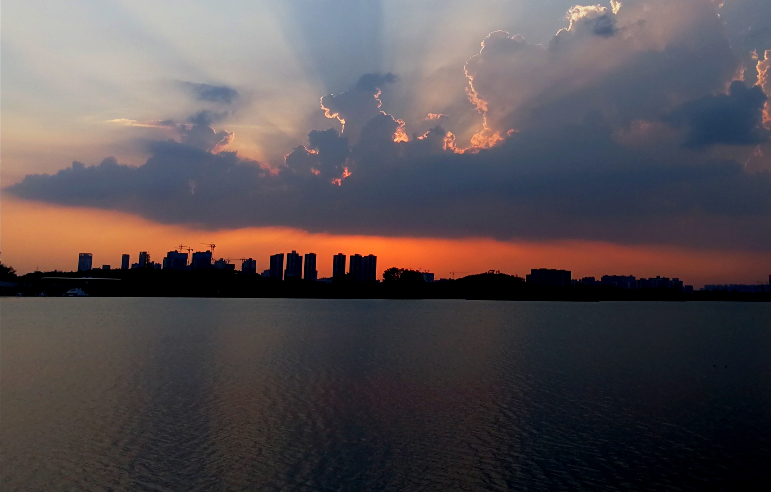 红霞|夏天起雾、傍晚红霞，今天郑州的天空怎么了？