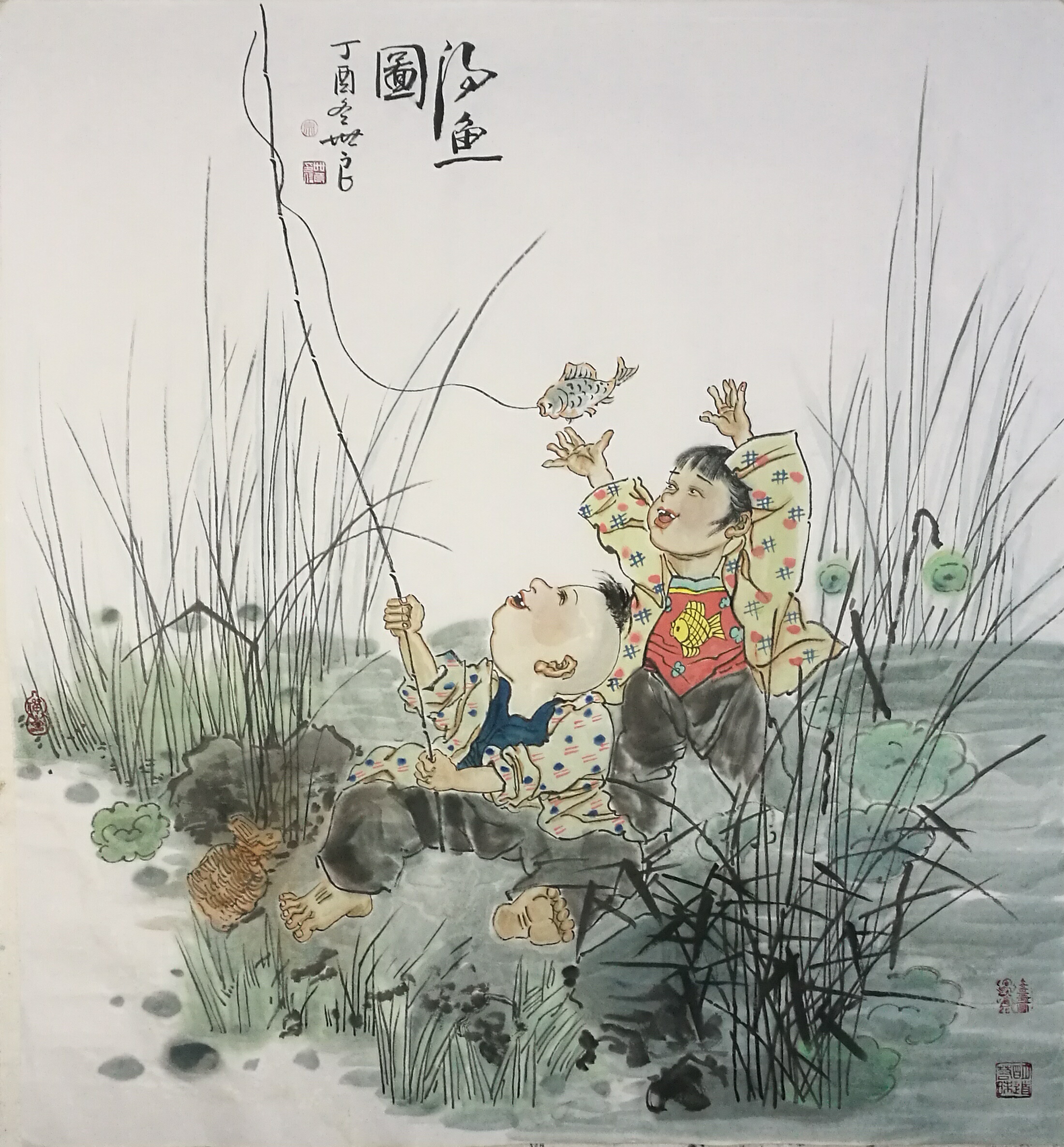 宗世良国画作品欣赏一一一梦回童年