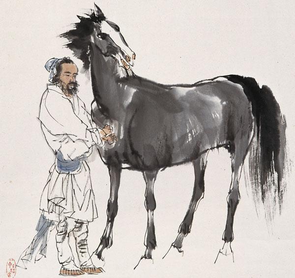 一天,伯乐在路上看到一匹马拉着盐车,很吃力地爬坡.