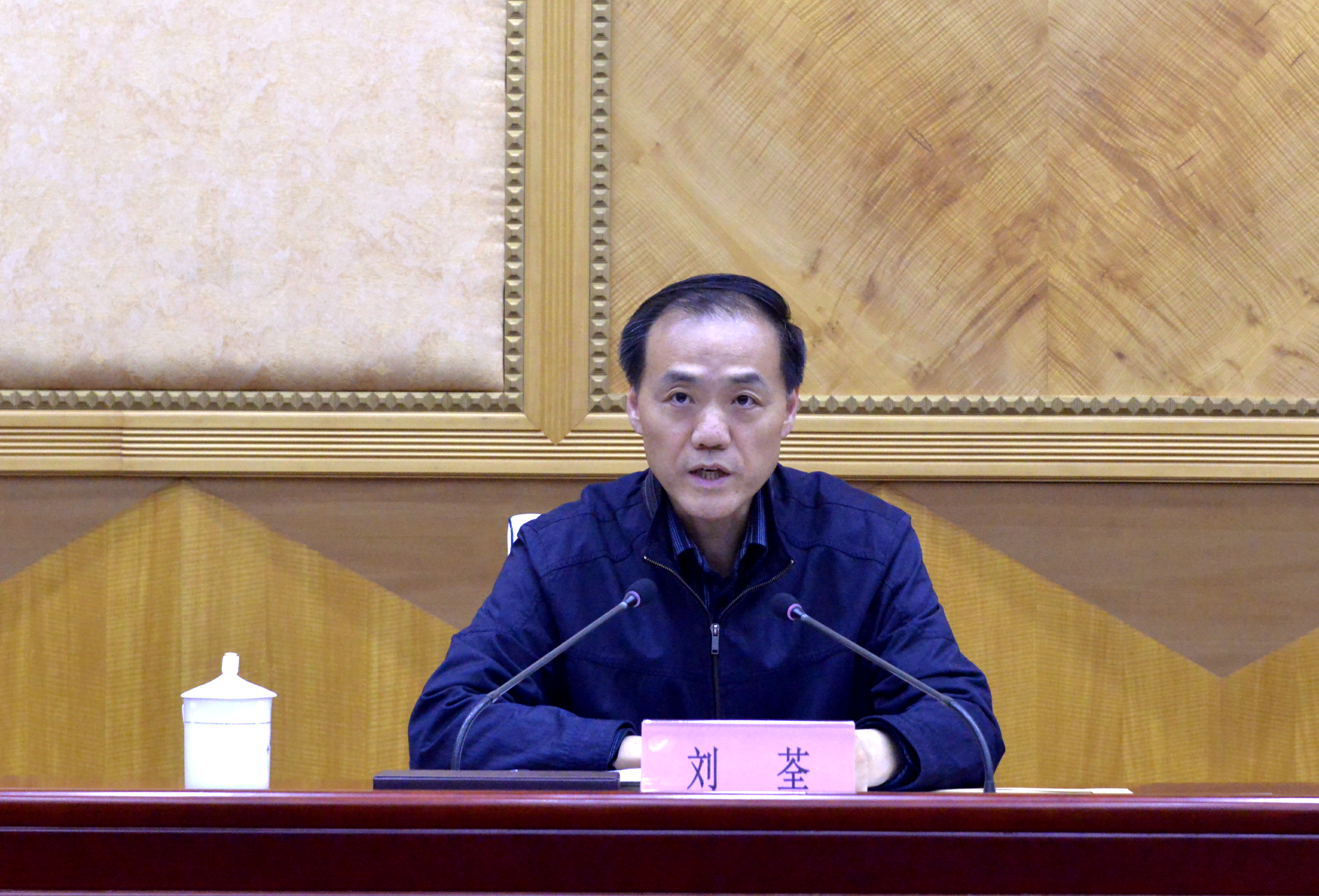 省纪委副书记,省监察厅厅长,大会会风会纪监督组组长刘荃省纪委副书记