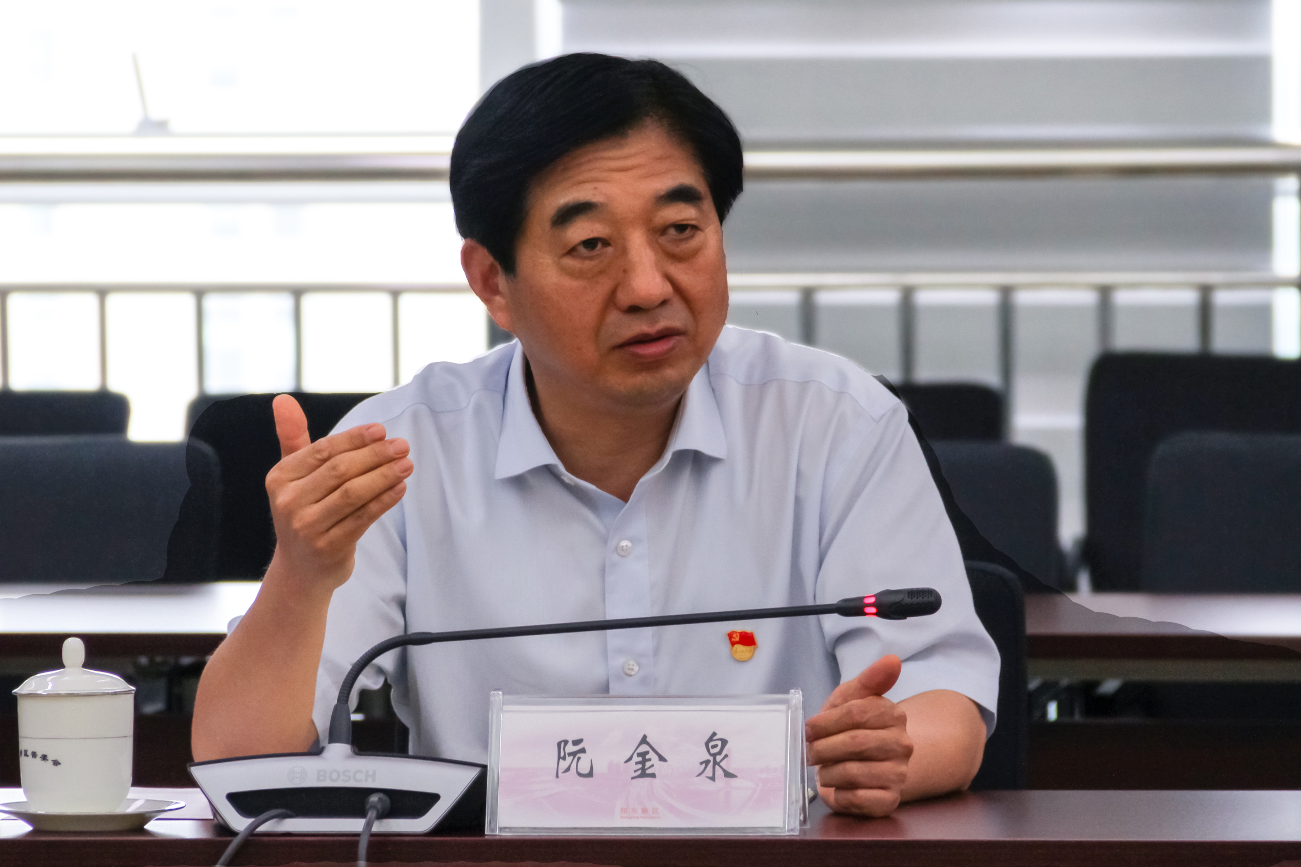 省纪委副书记阮金泉调研郑东新区检举举报平台运行情况